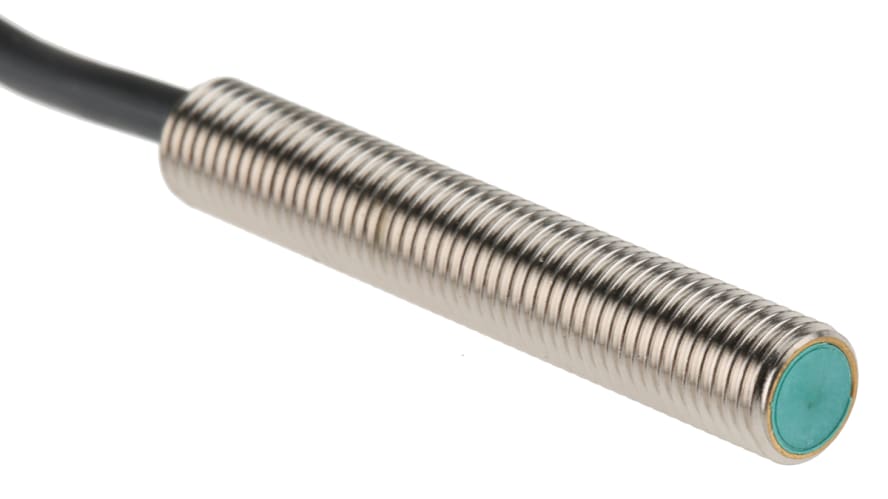 NBB2-8GM50-E0, Pepperl + Fuchs Inductive Barrel-Style Proximity Sensor, M8 x 1, 2 mm Detection, NPN Output, 10 → 30 V dc, IP67 – Model: NBB2