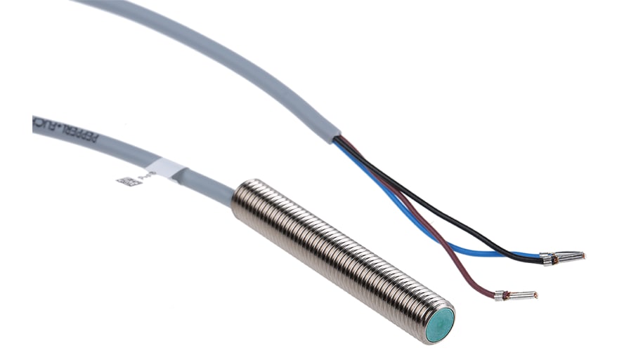 NBB2-8GM50-E2, Pepperl + Fuchs Inductive Barrel-Style Proximity Sensor, M8 x 1, 2 mm Detection, PNP Output, 10 → 30 V dc, IP67 – Model: NBB2