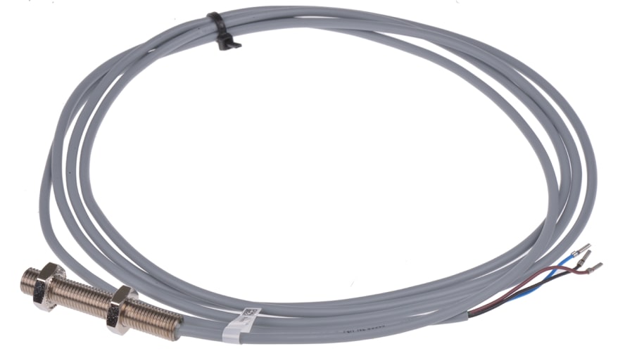 NBB2-8GM50-E2, Pepperl + Fuchs Inductive Barrel-Style Proximity Sensor, M8 x 1, 2 mm Detection, PNP Output, 10 → 30 V dc, IP67 – Model: NBB2
