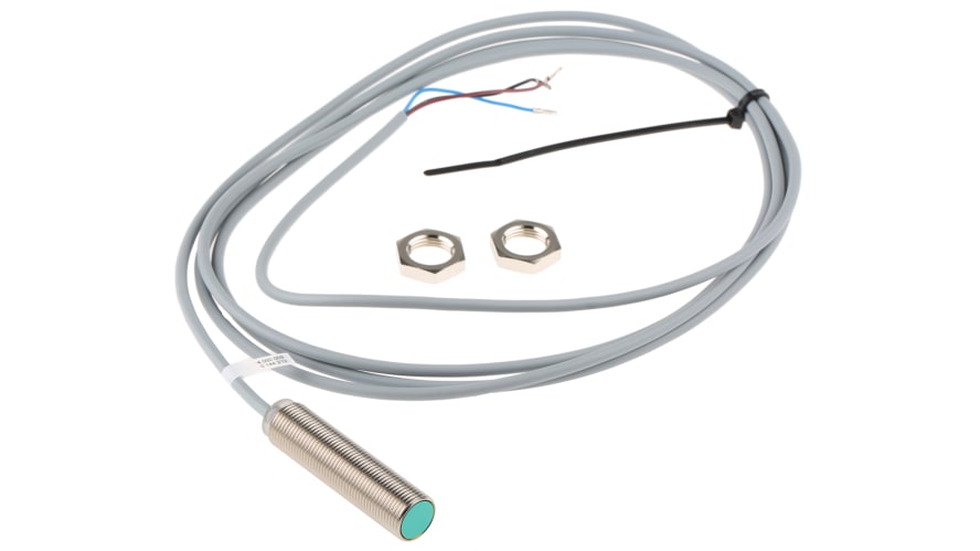 NBB4-12GM50-E0, Pepperl + Fuchs Inductive Barrel-Style Proximity Sensor, M12 x 1, 4 mm Detection, NPN Output, 5 → 36 V dc, IP68 – Model: NBB