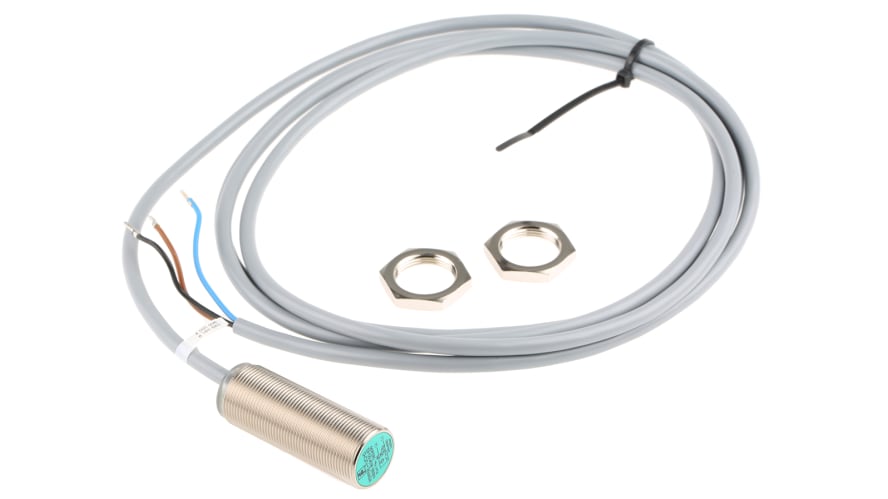 NBB8-18GM50-E2, Pepperl + Fuchs Inductive Barrel-Style Proximity Sensor, M18 x 1, 8 mm Detection, PNP Output, 5 → 36 V dc, IP68 – Model: NBB