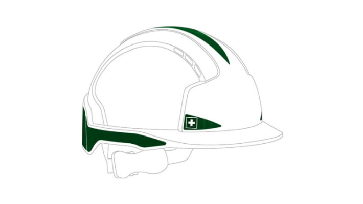 Reflective Material with Glass Bead Reflective Film Green Hard Hat Sticker – Model: AHV440-000-300