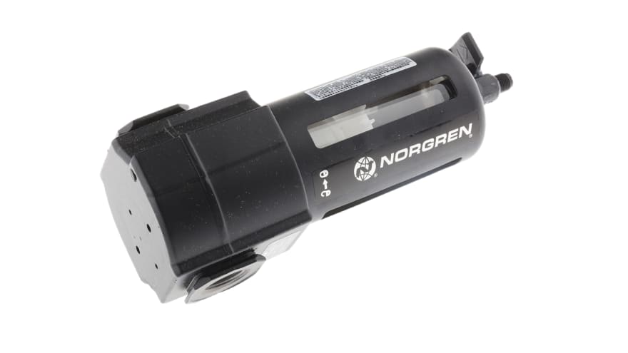 Norgren F74G series 40μm G 1/2 10 bar Pneumatic Filter with Manual drain – Model: F74G-4GN-QP3