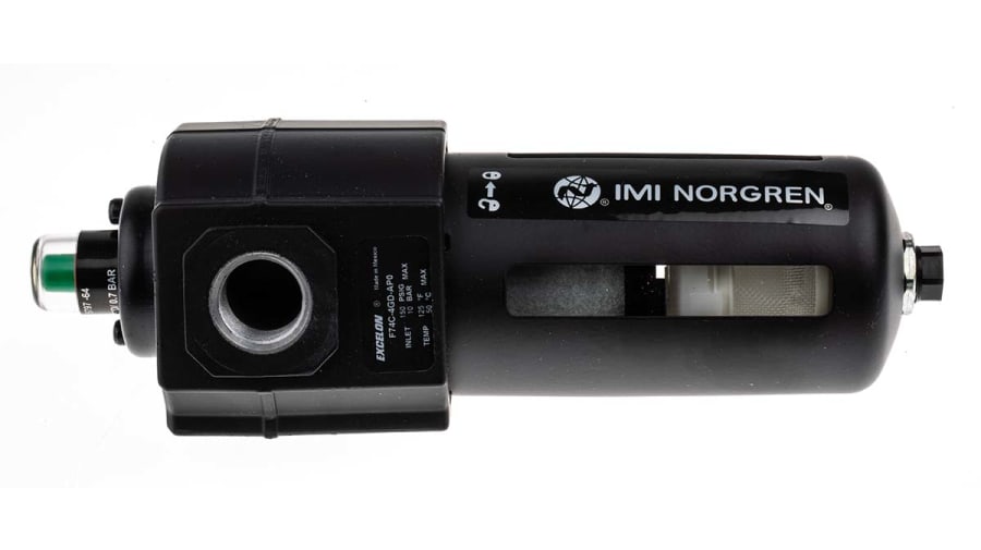 Norgren F74C series 0.01μm G 1/2 10 bar Pneumatic Filter with Automatic drain – Model: F74C-4GD-AP0
