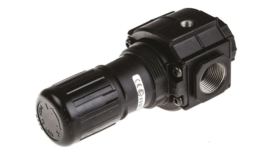Norgren G 3/4 Pneumatic Regulator - 0.3bar to 10bar, 3/4in, 20bar max. input – Model: R74G-6GK-RMN