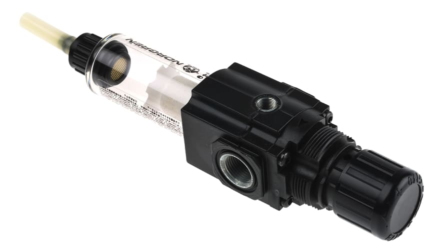 Norgren B72G Filter Regulator, 40μm, G 3/8, Semi Automatic – Model: B72G-3GK-ST3-RMN