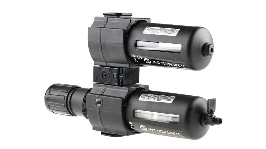 Norgren G 1/2 FRL, Manual Drain, 40μm Filtration Size - Without Pressure Gauge – Model: BL74-428G