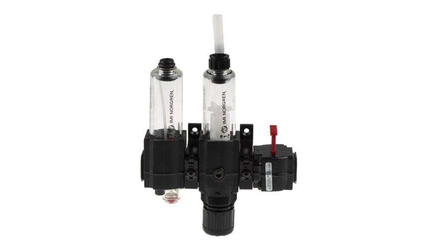 Norgren G 3/8 FRL, Semi Automatic Drain, 40μm Filtration Size - Without Pressure Gauge – Model: BL72-301G