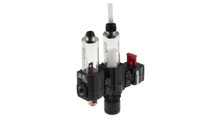 Norgren G 3/8 FRL, Semi Automatic Drain, 40μm Filtration Size - Without Pressure Gauge – Model: BL72-301G