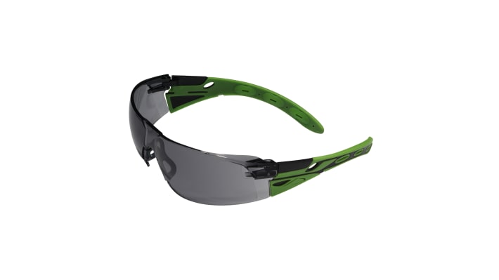 JSP EIGER Anti-Mist UV Safety Spectacles, Smoke Polycarbonate Lens – Model: 1EIGGREEN23SKN