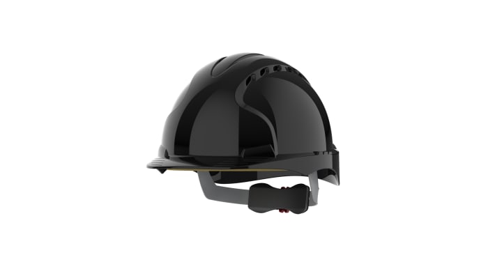 JSP EVO3 Black Safety Helmet , , Ventilated – Model: AJF170-001-100
