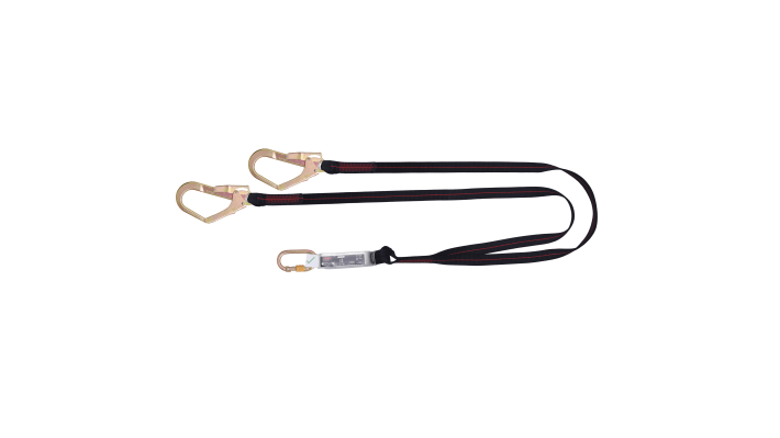 JSP 2m Fall Arrest Fall Arrest Lanyard Screw Karabiner Twin – Model: FAR0307