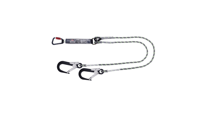 JSP 2m Fall Arrest Fall Arrest Lanyard Screw Karabiner Twin – Model: FAR0411