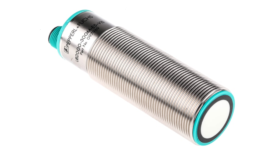 UB2000-30GM-E5-V15, Pepperl + Fuchs Ultrasonic Barrel-Style Proximity Sensor, M30 x 1.5, 80 → 2000 mm Detection, PNP Output, 10 – Model: UB2