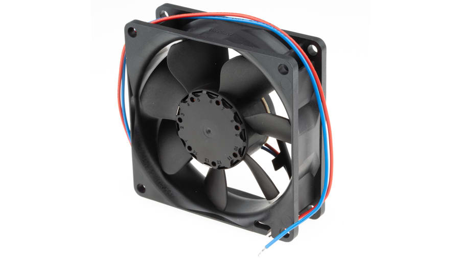 ebm-papst 8400 N Series Axial Fan, 24 V dc, DC Operation, 69m³/h, 2W, 83mA Max, 80 x 80 x 25mm – Model: 8414NG