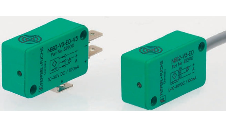 NBB2-V3-E2-V5, Pepperl + Fuchs Inductive Block-Style Proximity Sensor, 2 mm Detection, PNP Output, 10 → 30 V dc, IP67 – Model: NBB2-V3-E2-V5