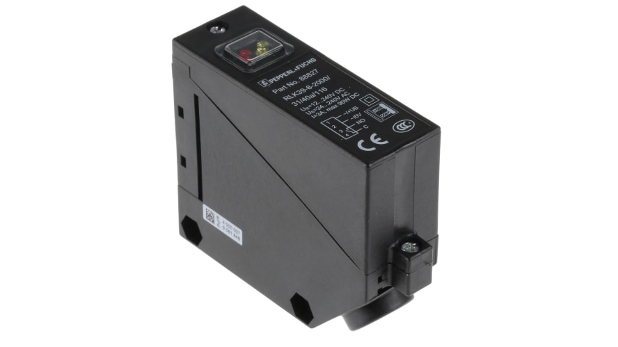 RLK39-8-2000/31/40A/116, Pepperl + Fuchs Diffuse Photoelectric Sensor, Block Sensor, 2 m Detection Range – Model: RLK39-8-2000/31/40A/116