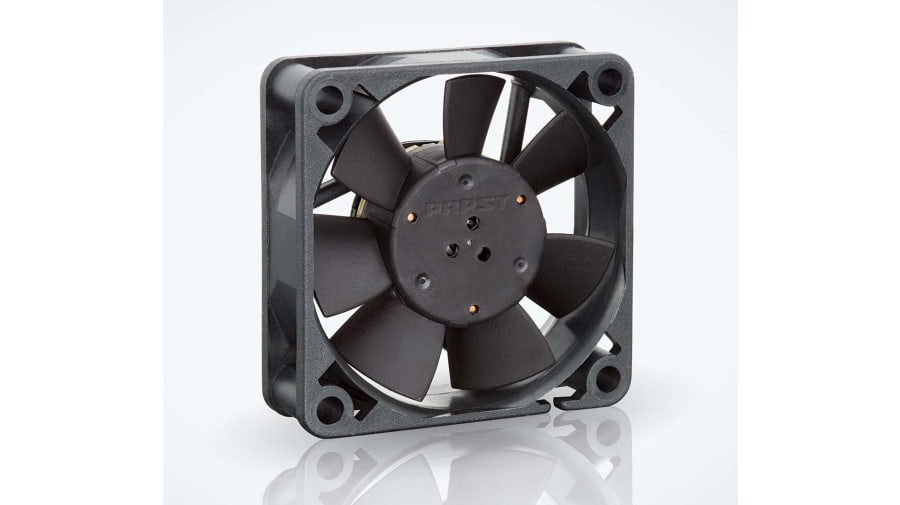 ebm-papst 500 F Series Axial Fan, 24 V dc, DC Operation, 20m³/h, 900mW, 38mA Max, IP20, 50 x 50 x 15mm – Model: 514F