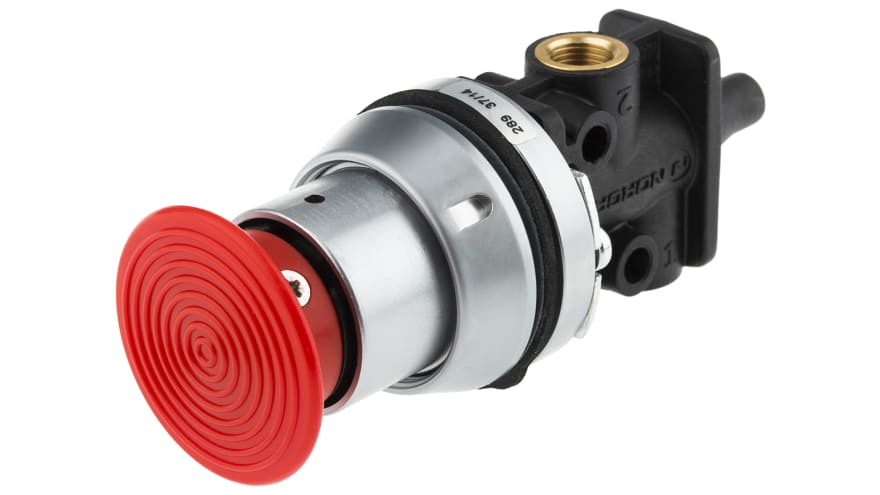 Norgren Push Button 3/2 Pneumatic Manual Control Valve 03 Series, G 1/8, 1/8in