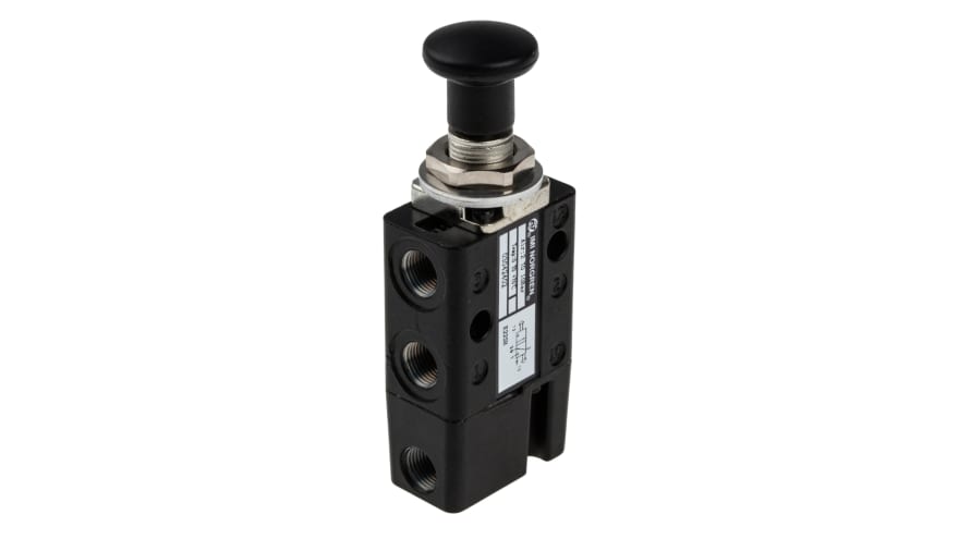 IMI Norgren Knob 3/2 Mechanical Valve 304 Series, G 1/8, 1/8