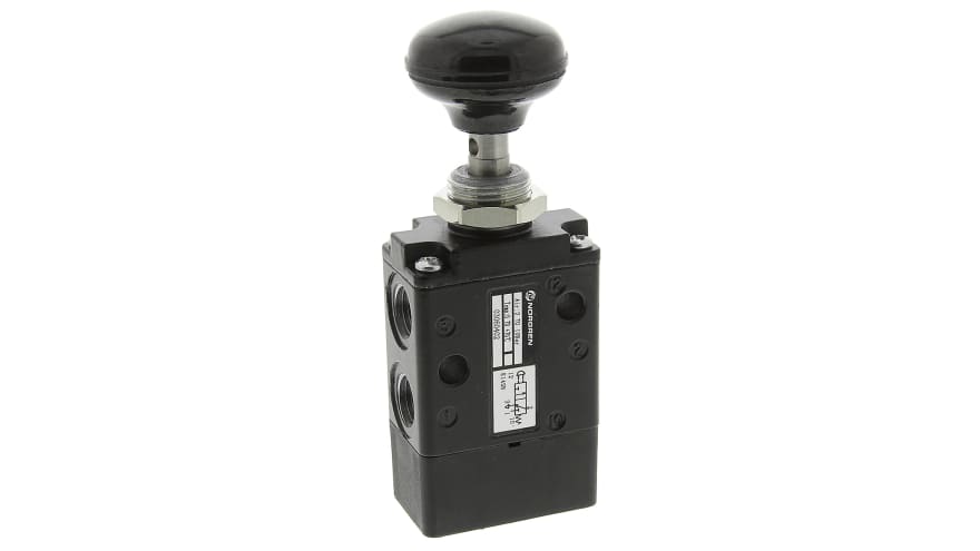 Norgren Push Button 3/2 Pneumatic Manual Control Valve 03 Series, G 1/4, 1/4in