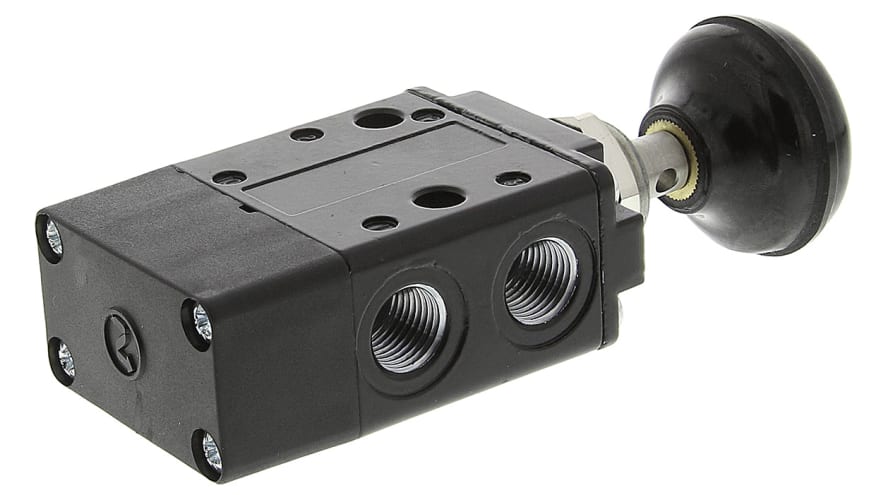 Norgren Push Button 3/2 Pneumatic Manual Control Valve 03 Series, G 1/4, 1/4in