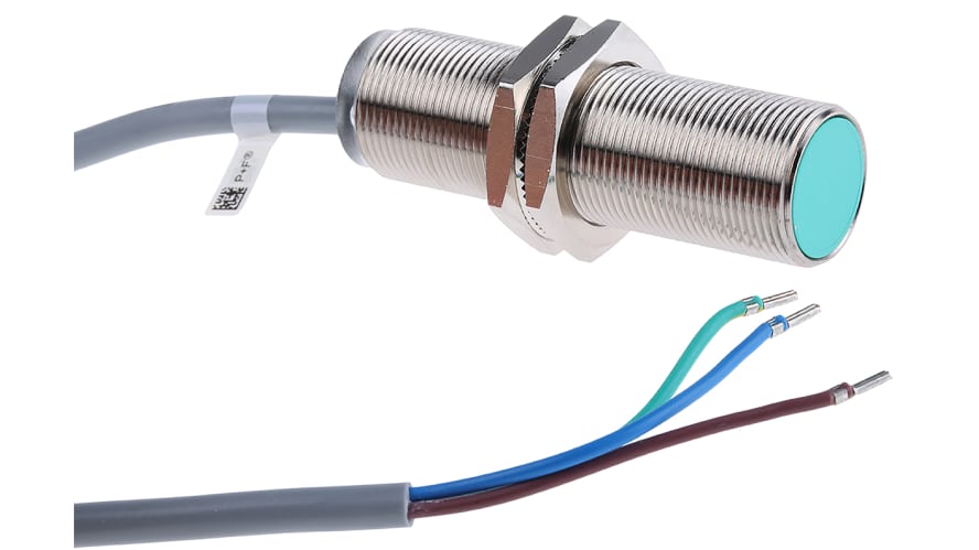 NBB5-18GM60-WS, Pepperl + Fuchs Inductive Barrel-Style Proximity Sensor, M18 x 1, 5 mm Detection, 20 → 253 V ac, IP67 – Model: NBB5-18GM60-W