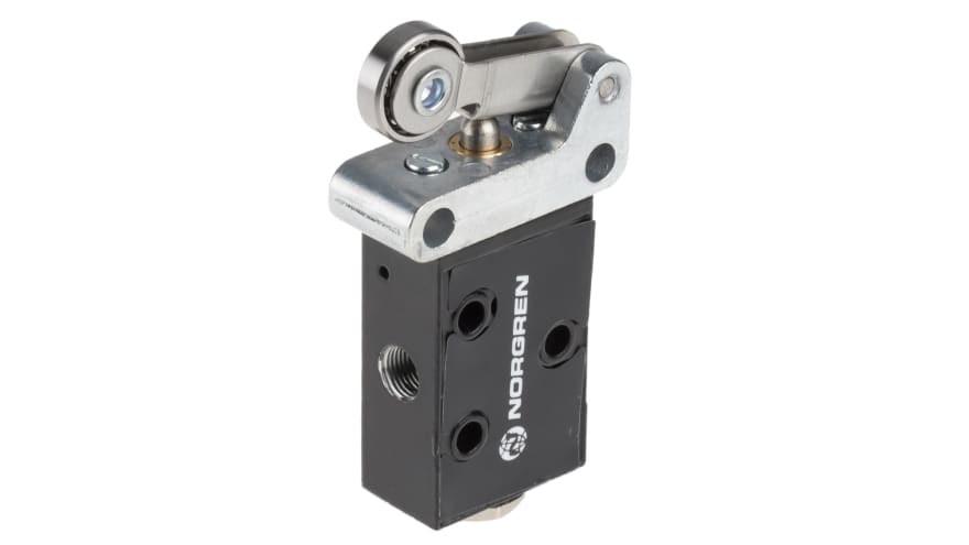 Norgren Roller 3/2 Pneumatic Manual Control Valve S/666 Series, G 1/8, 1/8in – Model: S/666/83/R