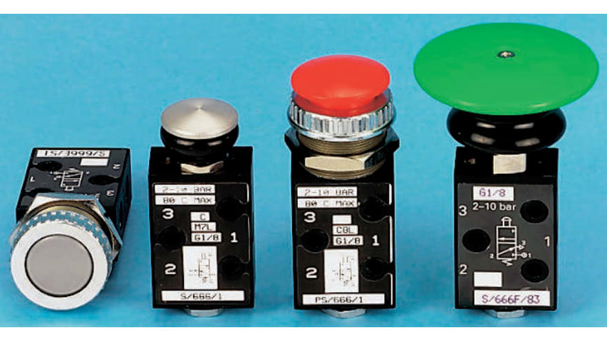 Norgren Push Button 3/2 Pneumatic Manual Control Valve S/666 Series, G 1/8, 1/8in, PS/666 – Model: PS/666/1/G