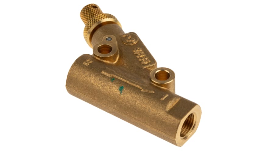 Norgren S/800 Series Threaded Flow Regulator, G 1/8 Female Inlet Port x G 1/8 Female Outlet Port – Model: S/836