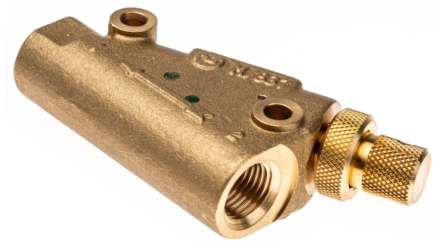 Norgren M/800 Series Threaded Flow Regulator, G 1/4 Female Inlet Port x G 1/4 Female Outlet Port – Model: M/837