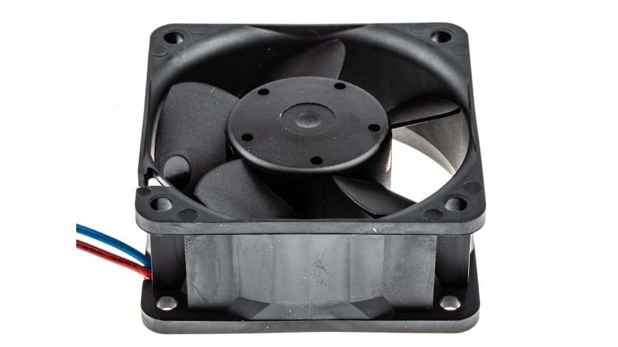 ebm-papst 600 N Series Axial Fan, 12 V dc, DC Operation, 56m³/h, 3.8W, 317mA Max, 60 x 60 x 25mm – Model: 612NGHH