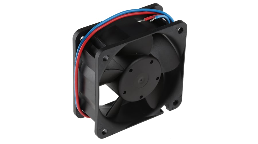ebm-papst 600 N Series Axial Fan, 24 V dc, DC Operation, 54m³/h, 3.6W, 150mA Max, 60 x 60 x 25mm – Model: 614NGHH