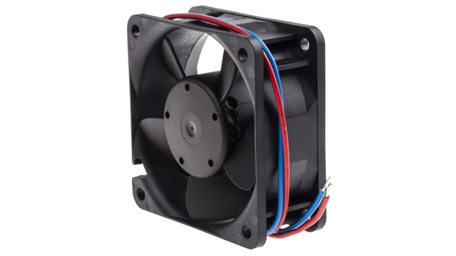 ebm-papst 600 N Series Axial Fan, 12 V dc, DC Operation, 40m³/h, 2W, 165mA Max, 60 x 60 x 25mm – Model: 612NGN