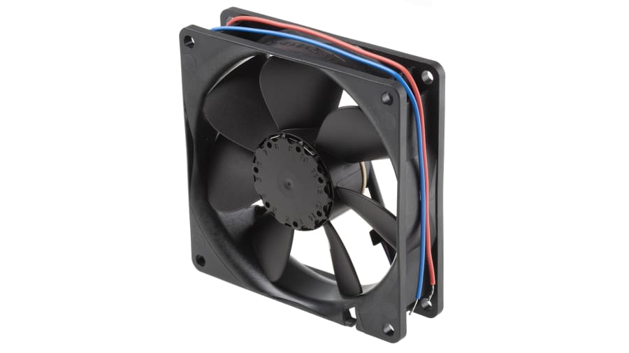 ebm-papst 3400 N Series Axial Fan, 12 V dc, DC Operation, 84m³/h, 2.2W, 180mA Max, 92 x 92 x 25mm – Model: 3412N