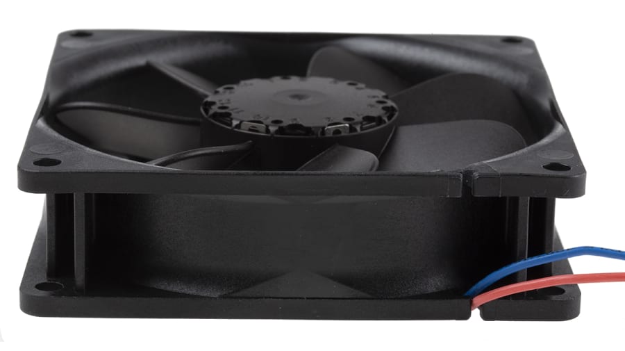 ebm-papst 3400 N Series Axial Fan, 12 V dc, DC Operation, 84m³/h, 2.2W, 180mA Max, 92 x 92 x 25mm – Model: 3412N