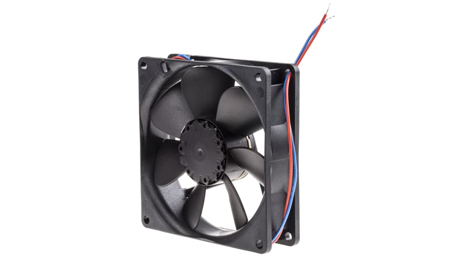 ebm-papst 3400 N Series Axial Fan, 24 V dc, DC Operation, 61m³/h, 1.4W, 58mA Max, 92 x 92 x 25mm – Model: 3414NGL