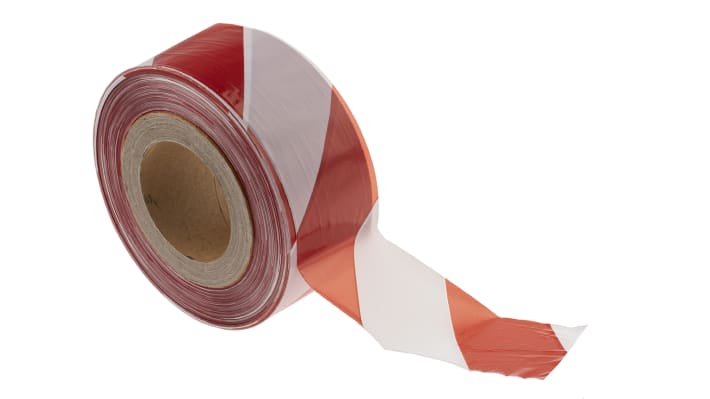 JSP Red/White PE 500m Non-adhesive Barrier Tape – Model: HDH001-005-400
