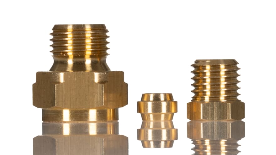 Norgren ENOTS Series Straight Threaded Adaptor, Push In 4 mm to G 1/8 Male, Threaded-to-Tube Connection Style