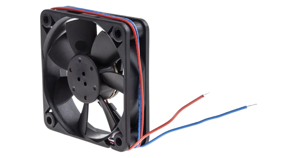 ebm-papst 600 F Series Axial Fan, 12 V dc, DC Operation, 19m³/h, 400mW, 33mA Max, 60 x 60 x 15mm – Model: 612FL