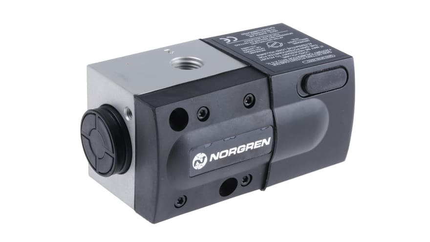 Norgren 3/2 Pneumatic Solenoid Valve - Solenoid/Spring G 1/4 VP50 Series 24V dc – Model: VP5010BJ111H00