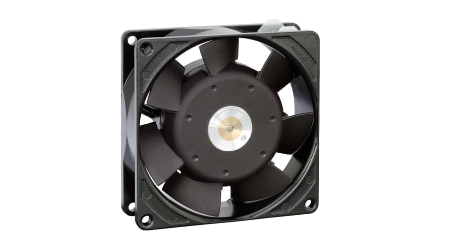 ebm-papst 3900 Series Axial Fan, 230 V ac, AC Operation, 31m³/h, 6W, 26mA Max, IP20, 92 x 92 x 25mm