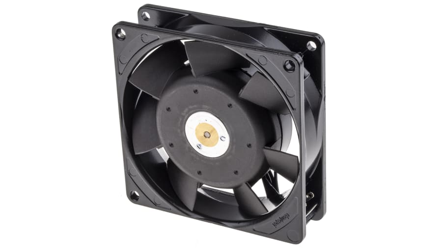 ebm-papst 3900 Series Axial Fan, 230 V ac, AC Operation, 31m³/h, 6W, 26mA Max, IP20, 92 x 92 x 25mm