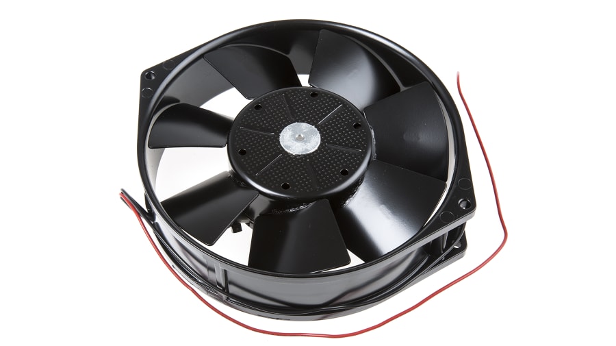ebm-papst 7100 N Series Axial Fan, 24 V dc, DC Operation, 308m³/h, 12W, 500mA Max, 150 x 38mm – Model: 7114N