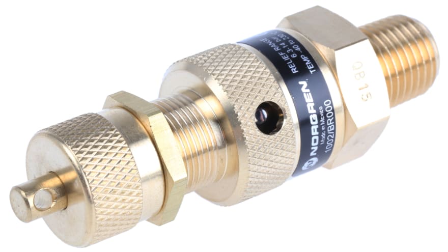 Norgren Quick Exhaust Valve, R 1/4 Male x 14 bar, Threaded – Model: 1002/BR000