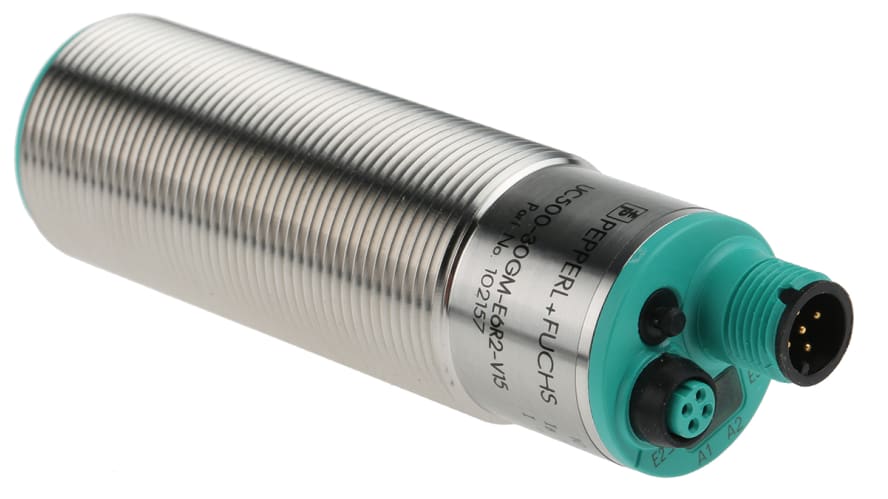 UC500-30GM-E6R2-V15, Pepperl + Fuchs Ultrasonic Barrel-Style Proximity Sensor, M30 x 1.5, 30 → 500 mm Detection, PNP Output, 10 – Model: UC5