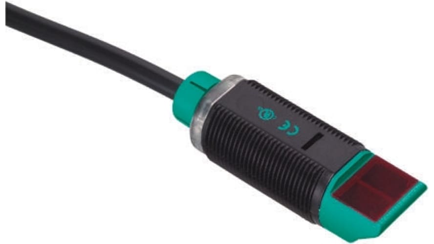 GLV18-8-400-S/115/120, Pepperl + Fuchs Diffuse Photoelectric Sensor, Barrel Sensor, 400 mm Detection Range – Model: GLV18-8-400-S/115/120