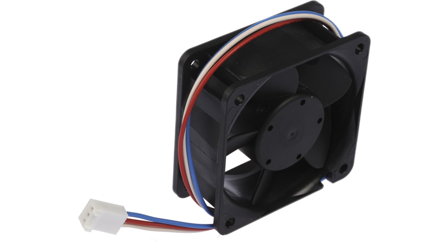ebm-papst 600 N Series Axial Fan, 12 V dc, DC Operation, 23m³/h, 900mW, IP20, 60 x 60 x 25mm – Model: 612N/2GML-096
