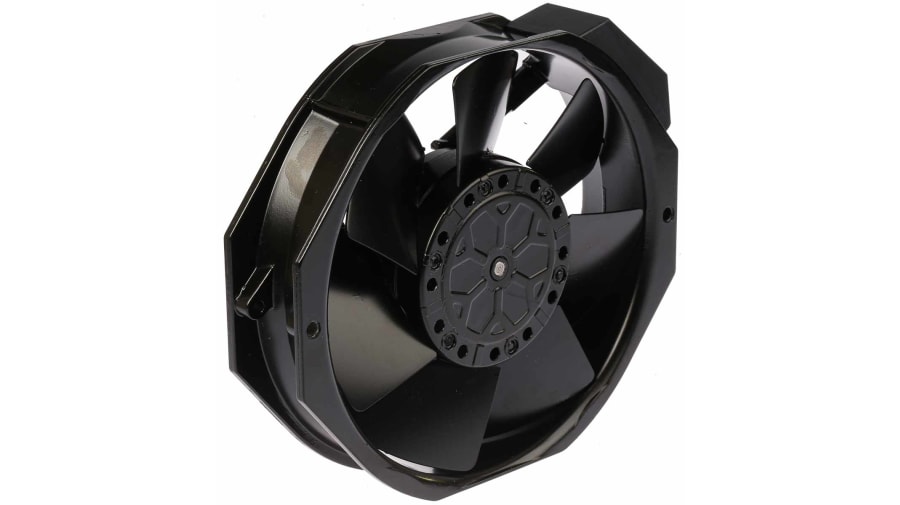 ebm-papst W2E142 Series Axial Fan, 115 V ac, AC Operation, 330m³/h, 27 → 28W, 235mA Max, 172 x 150 x 38mm – Model: W2E142-BB05-01