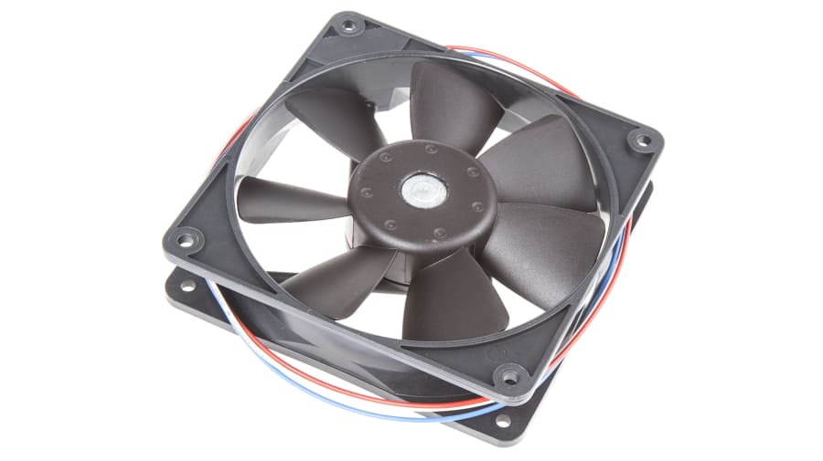ebm-papst 4400 F Series Axial Fan, 12 V dc, DC Operation, 140m³/h, 3.2W, 119 x 119 x 25mm